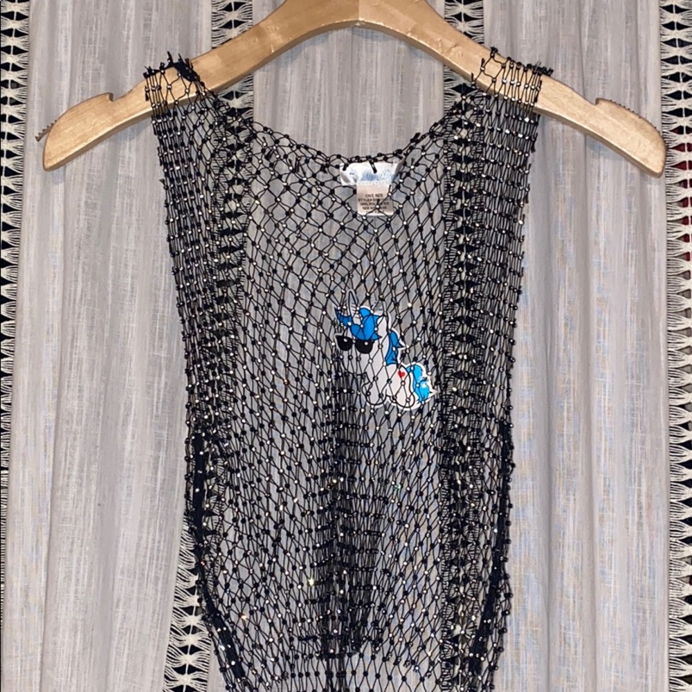 Iheartraves studded fishnet top